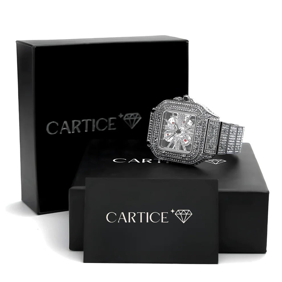 Skeleton Iced Out Montre