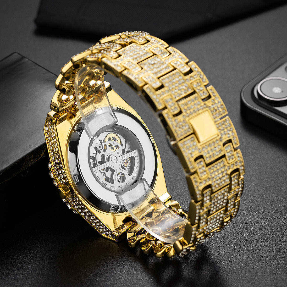 Montre Squelette Glacée Versace