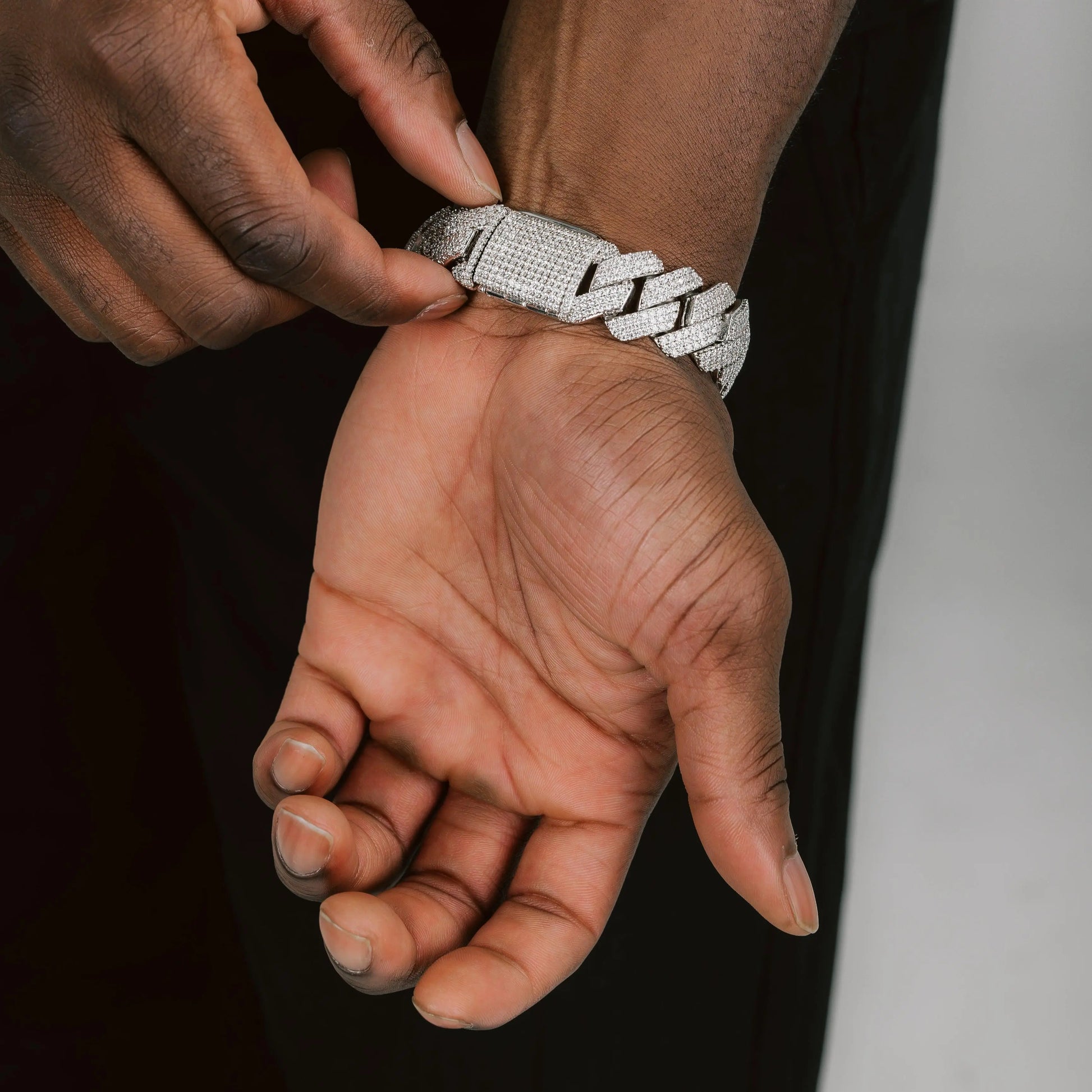 Bracelet Maille Cubaine à Griffes 20mm