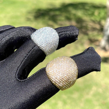 Bague Ronde Audacieuse Glacée