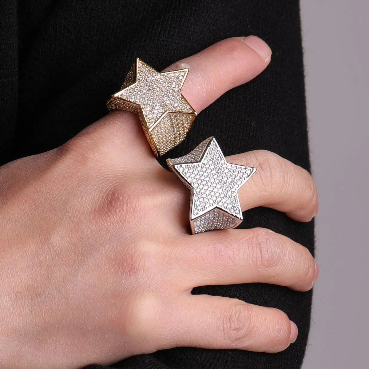 Bague Diamant Glacée Étoile