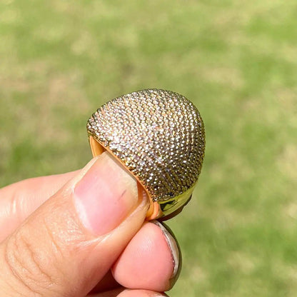 Bague Ronde Audacieuse Glacée