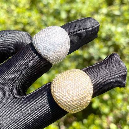 Bague Ronde Audacieuse Glacée