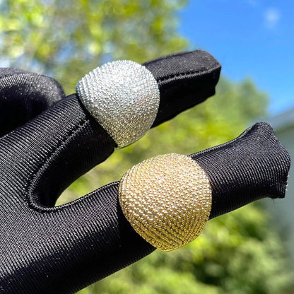 Bague Ronde Audacieuse Glacée