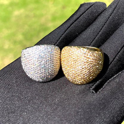 Bague Ronde Audacieuse Glacée