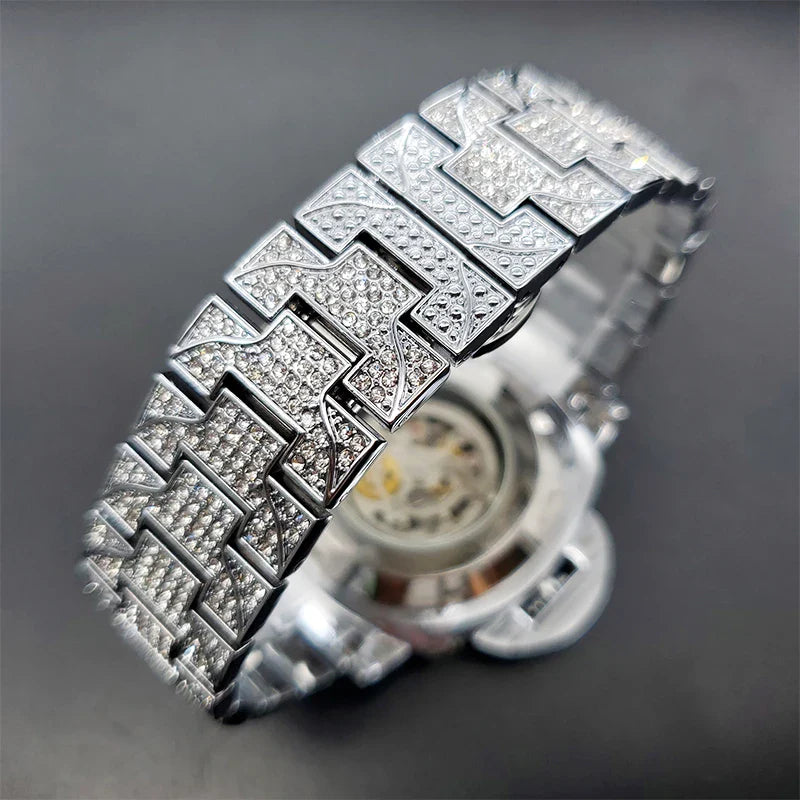 Montre Squelette Glacée Chrysalis