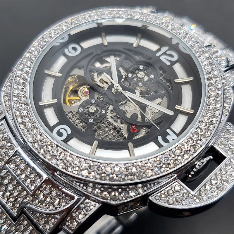 Montre Squelette Glacée Chrysalis