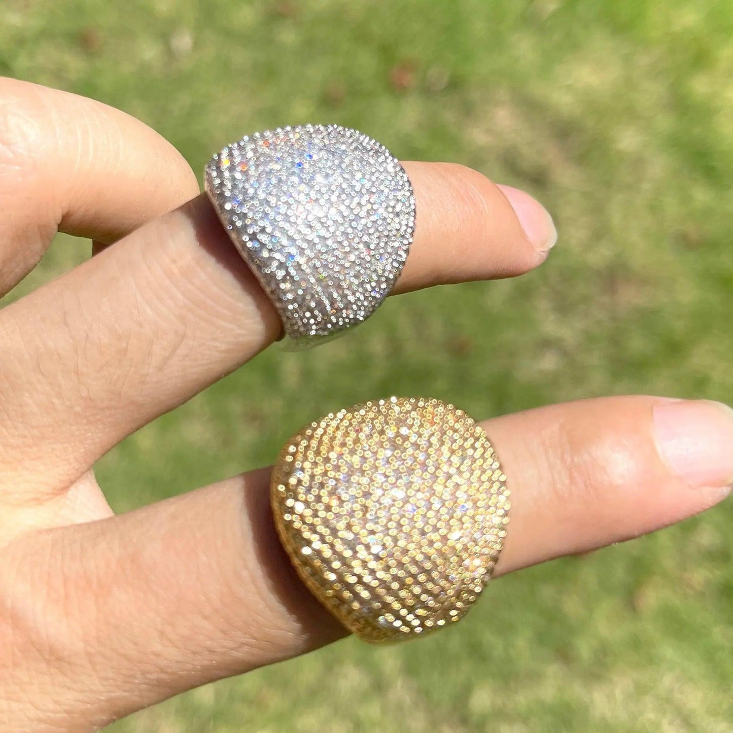 Bague Ronde Audacieuse Glacée