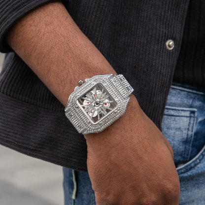 Montre Squelette Glacée
