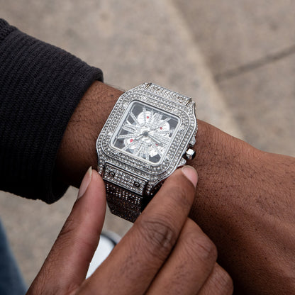 Montre Squelette Glacée