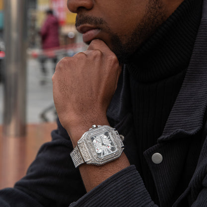 Montre Squelette Glacée