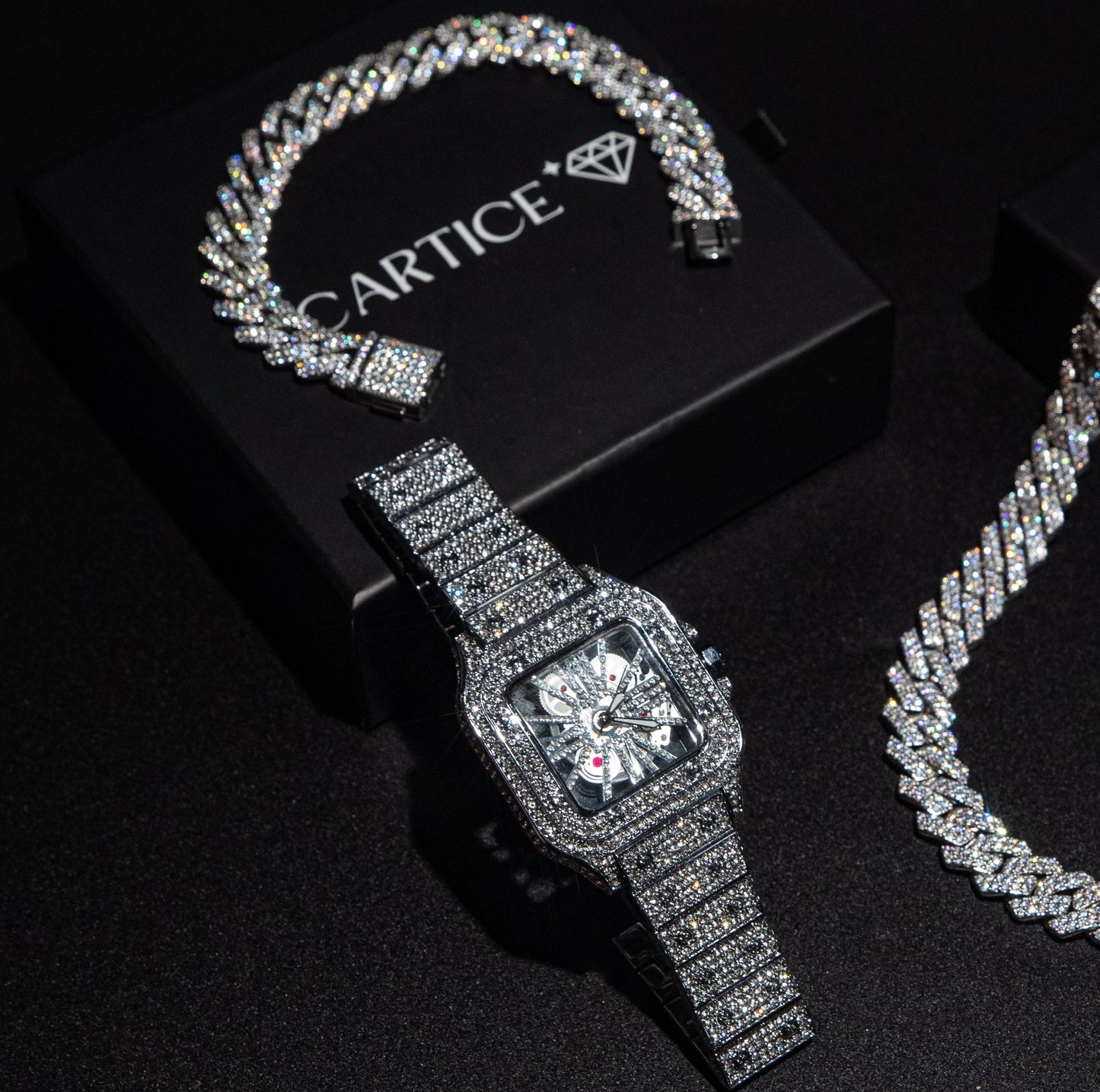 Montre Squelette Glacée