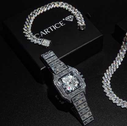 Montre Squelette Glacée
