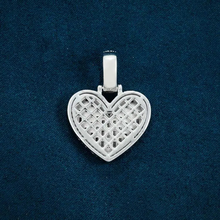 Pendentif Cœur Moissanite Or Vermeil