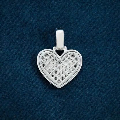 Pendentif Cœur Moissanite Or Vermeil