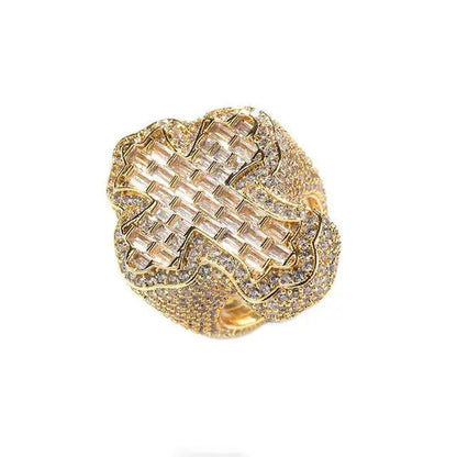 Bague Croix Baguette