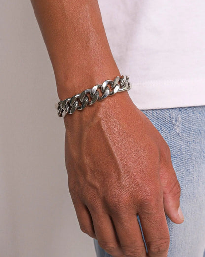 Bracelet Maille Cubaine 12mm en Coffret