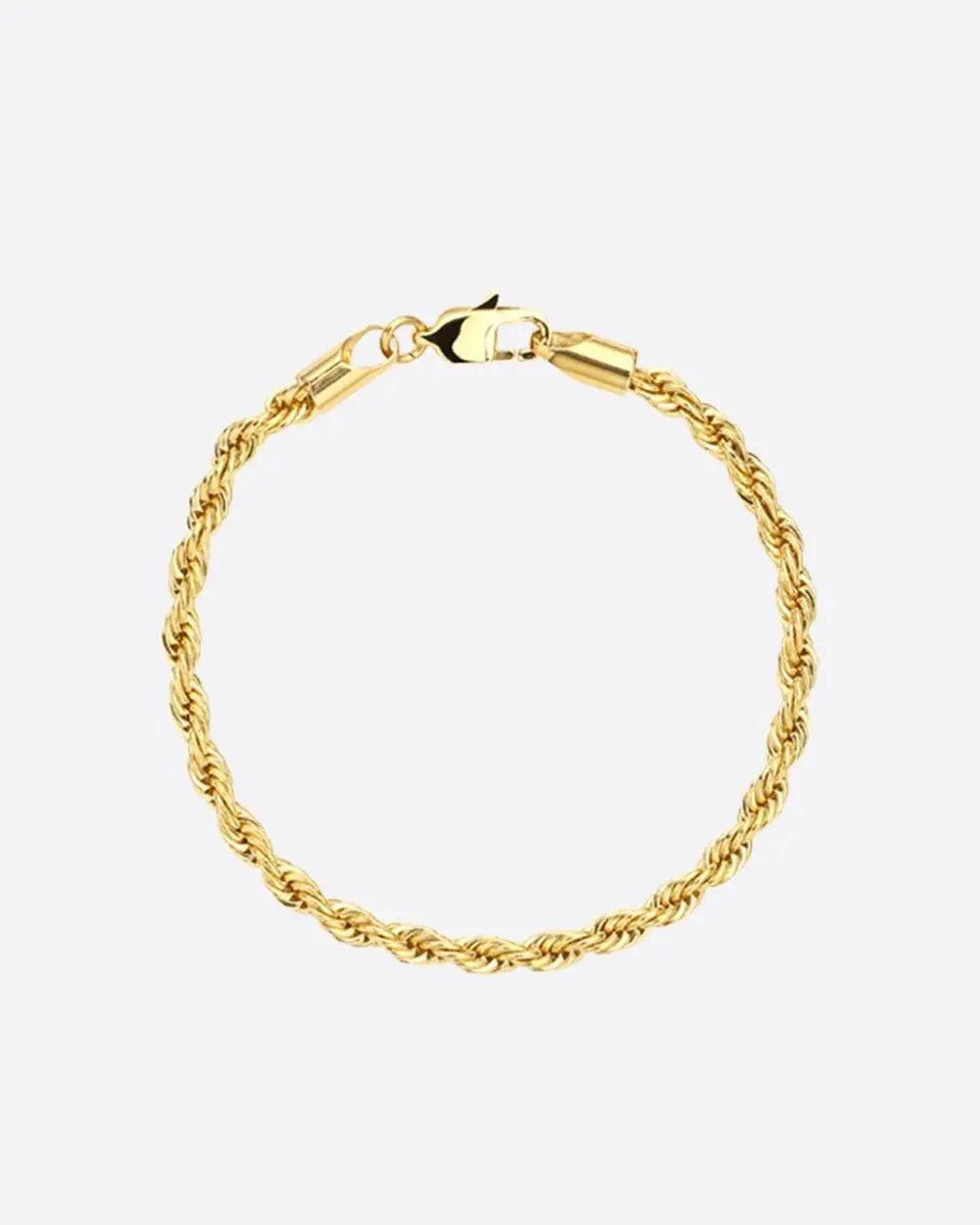 Bracelet Maille Corde 3mm Or