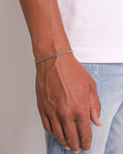 Bracelet Maille Corde 3MM