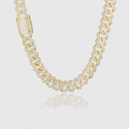 Chaîne Maille Cubaine Glacée 14mm