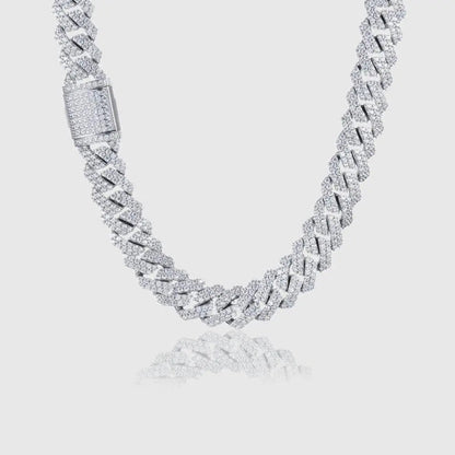 Chaîne Maille Cubaine Glacée 14mm