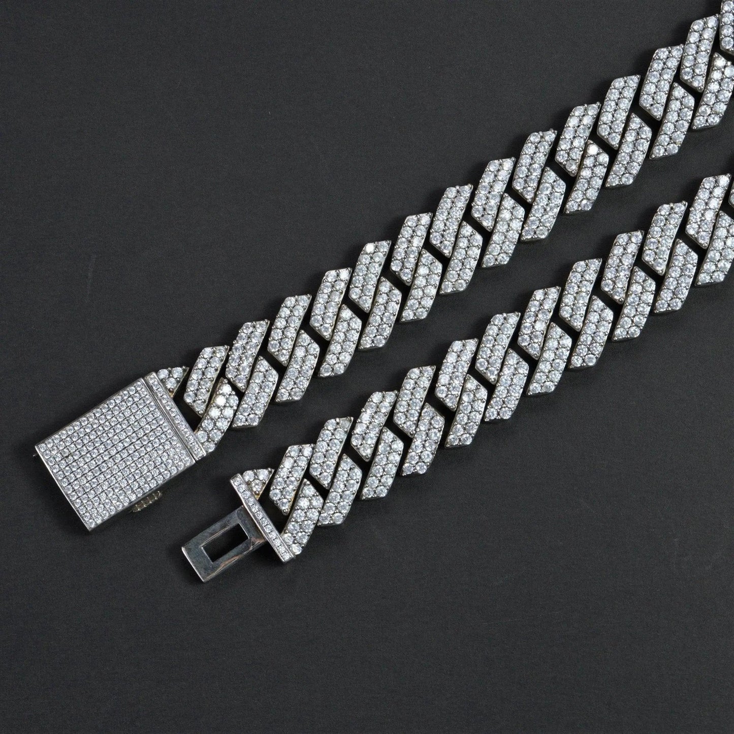 Chaîne Maille Cubaine Glacée 14mm