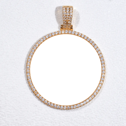 Pendentif Photo Personnalisée - Or
