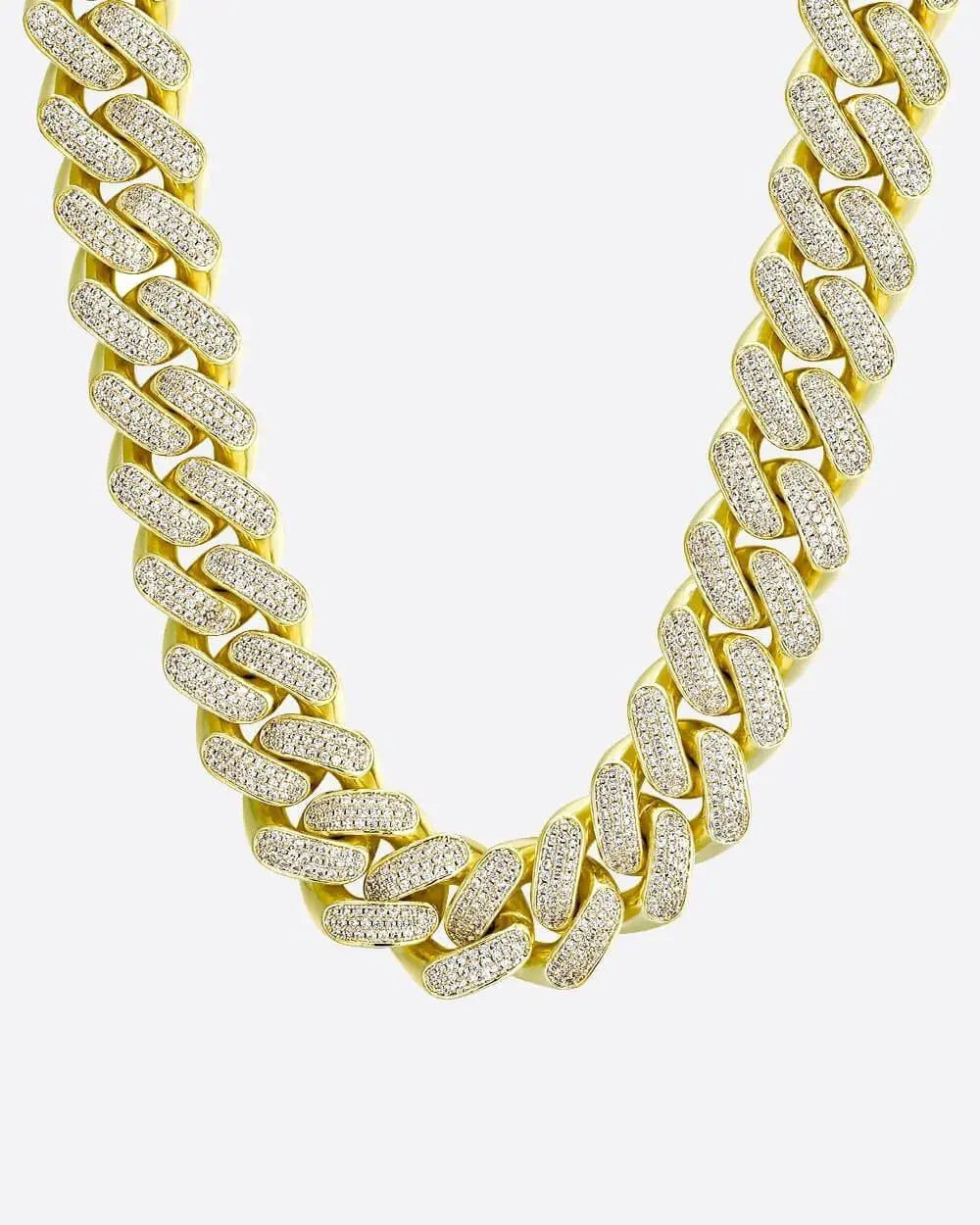 Chaîne Maille Cubaine Glacée 20MM