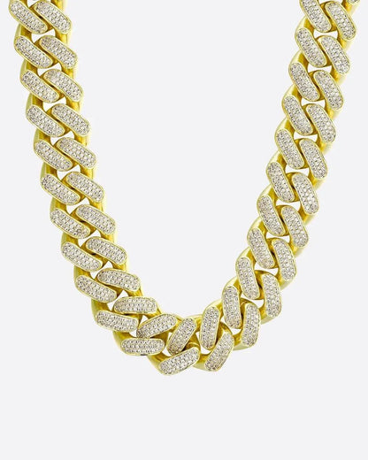 Chaîne Maille Cubaine Glacée 20MM