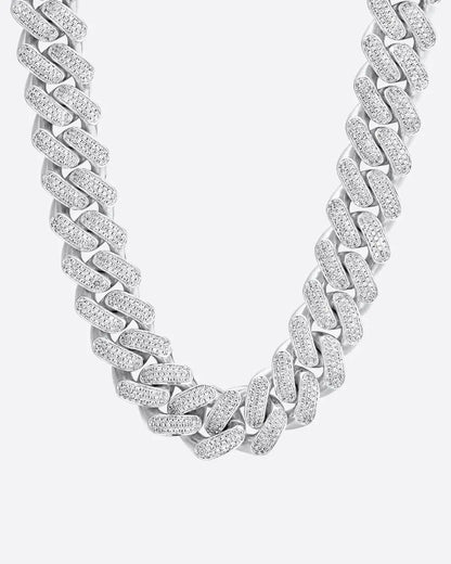 Chaîne Maille Cubaine Glacée 20MM