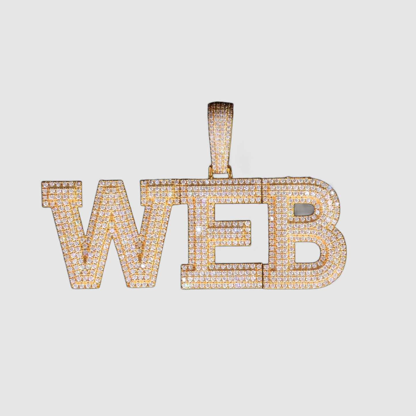 Pendentif Lettre Personnalisée - Or
