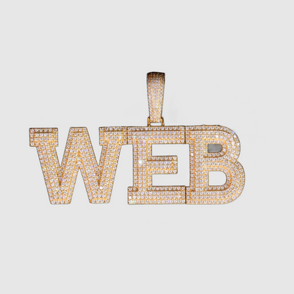Pendentif Lettre Personnalisée - Or