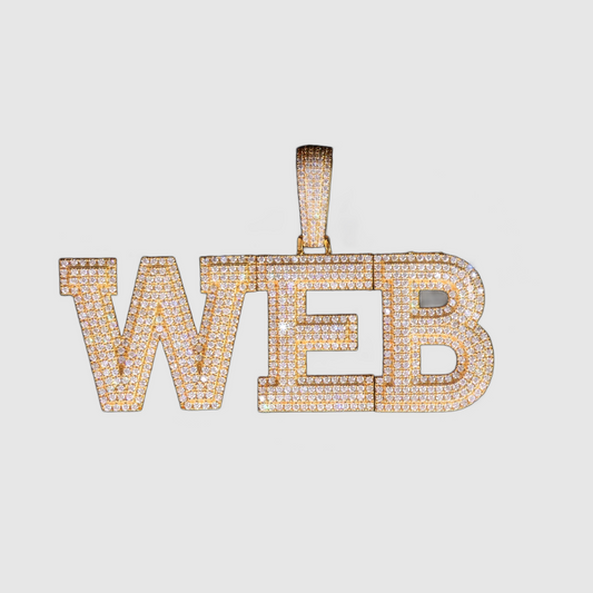 Pendentif Lettre Personnalisée - Or