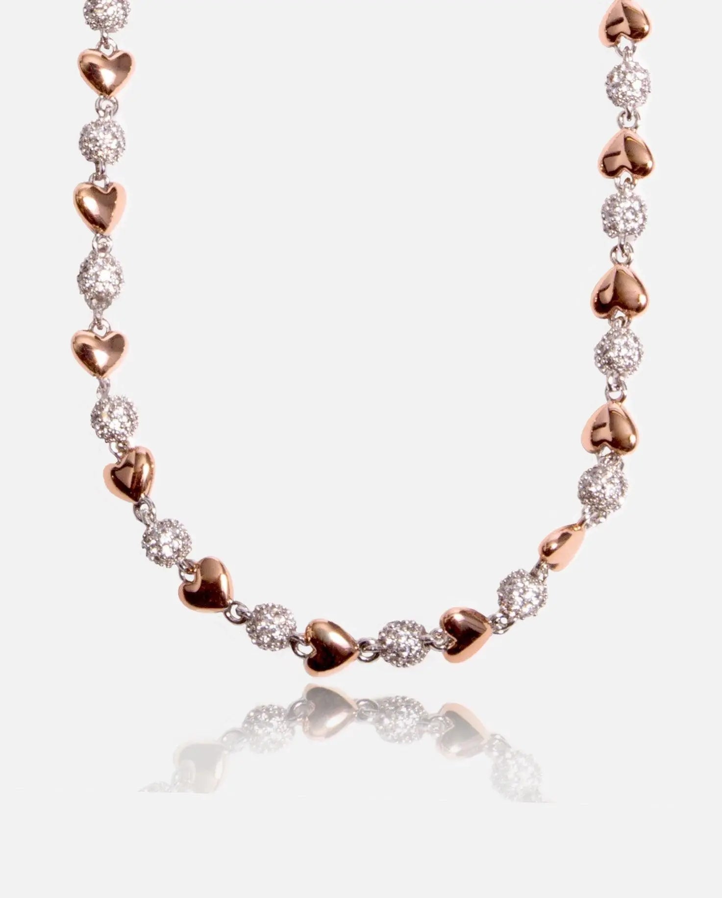 Collier Boule et Cœur Glacé