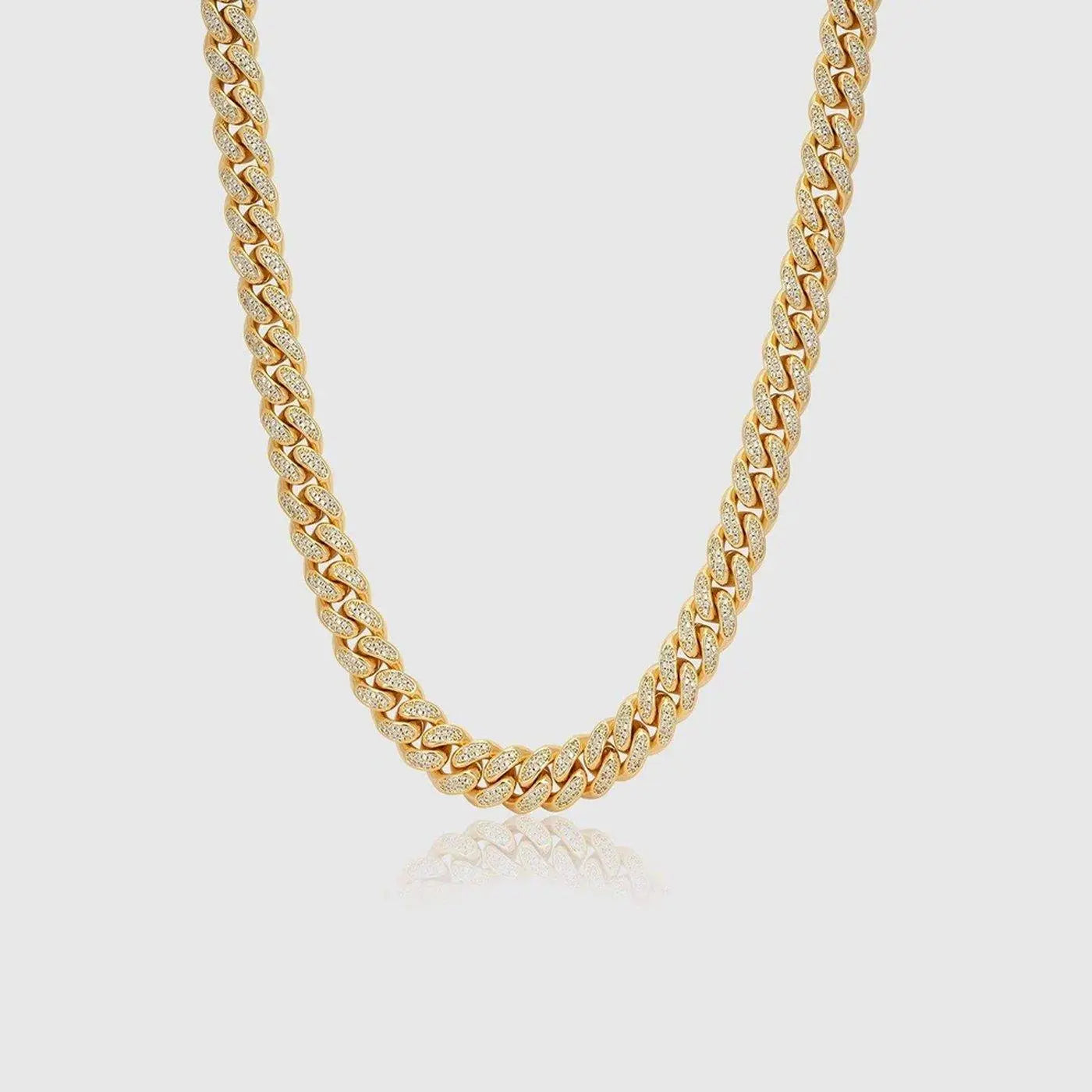 Chaîne Maille Cubaine Glacée 12MM