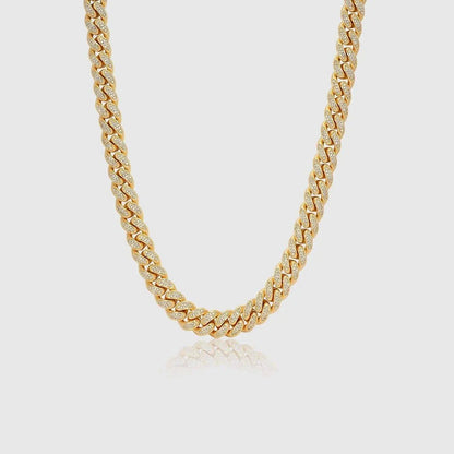 Chaîne Maille Cubaine Glacée 12MM