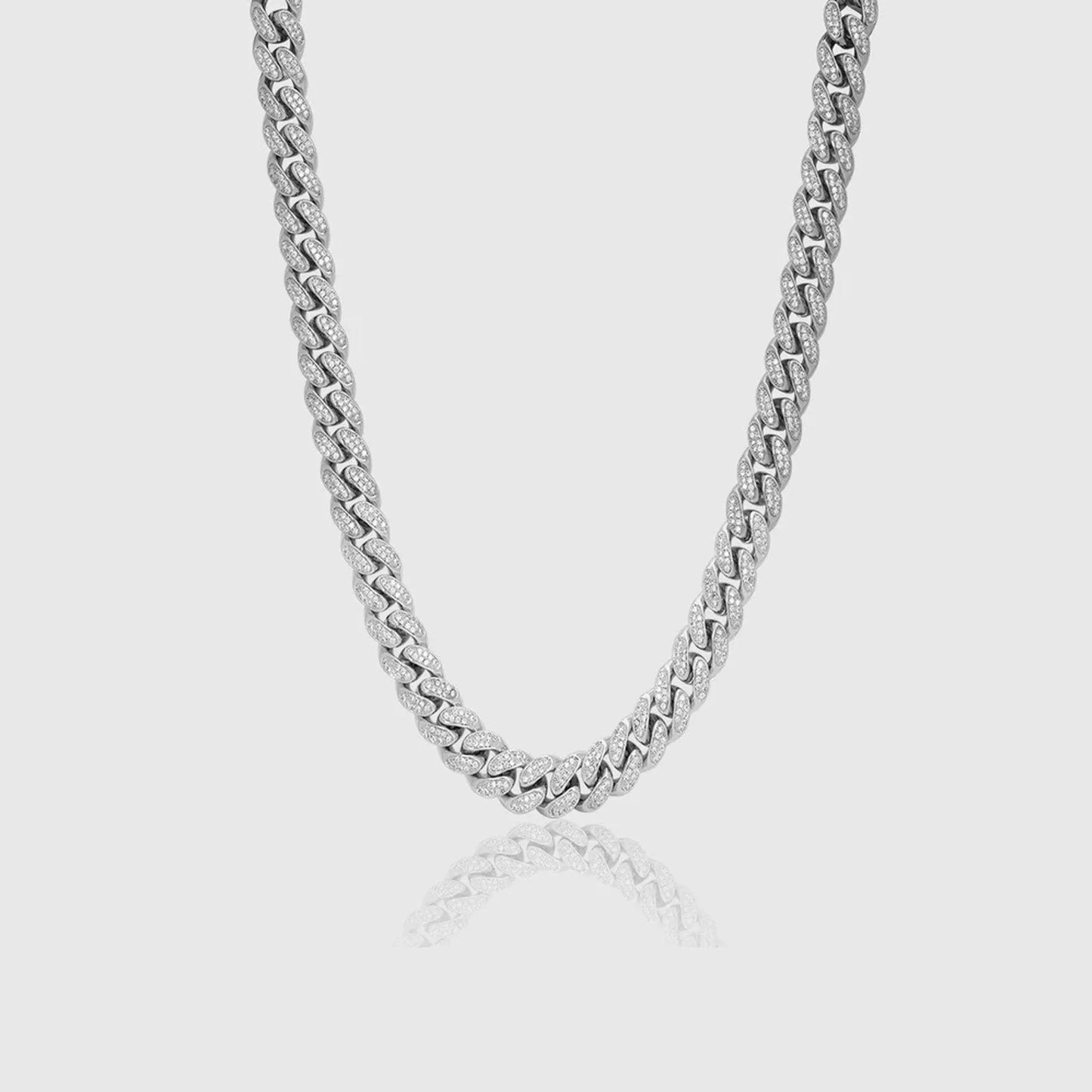 Chaîne Maille Cubaine Glacée 12MM