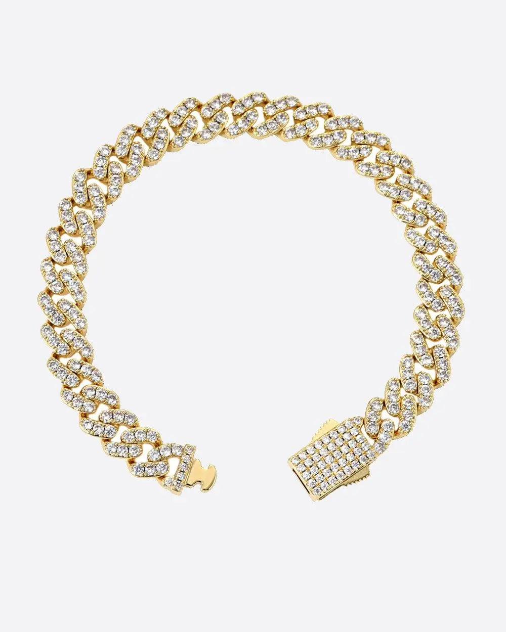 Bracelet Maille Cubaine Glacé 8MM