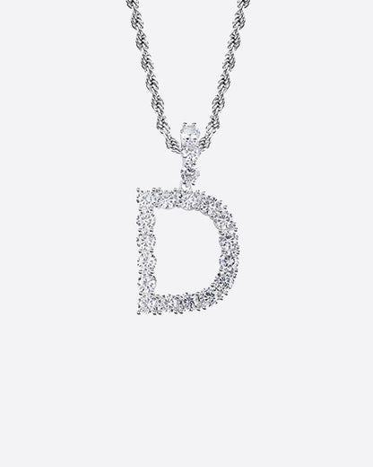 Pièce Lettre - Or Blanc