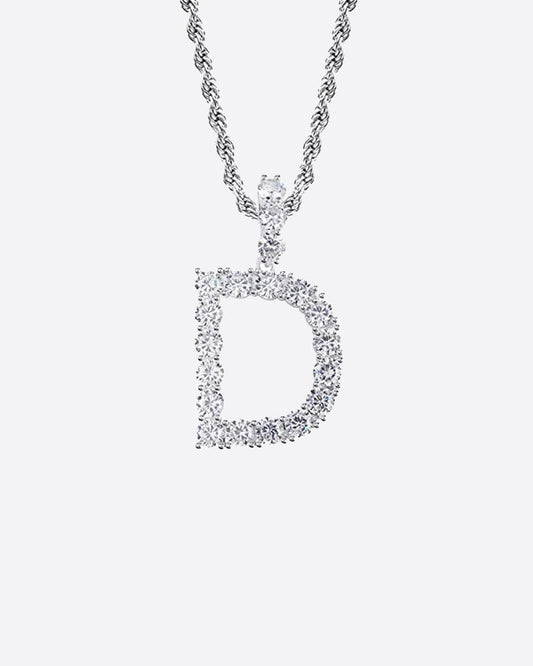 Pièce Lettre - Or Blanc