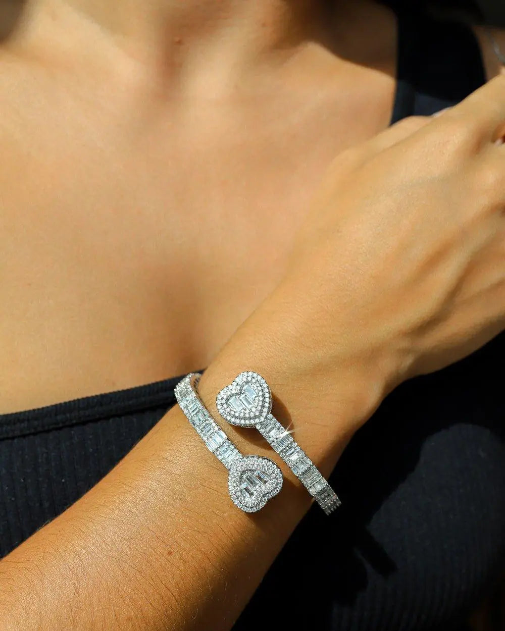 Bracelet Jonc Love - Or Blanc