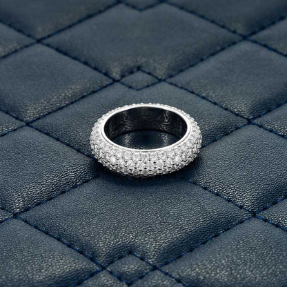 Alliance Moissanite 4 Rangs - Vermeil