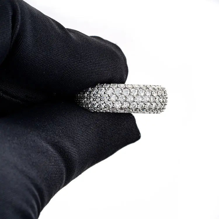 Alliance Moissanite 5 Rangs - Vermeil