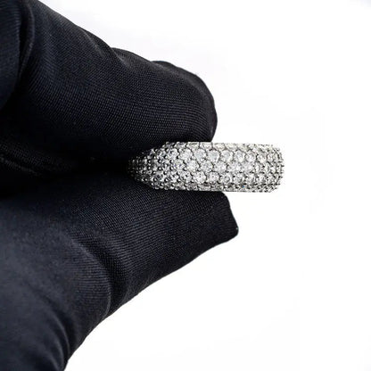 Alliance Moissanite 5 Rangs - Vermeil