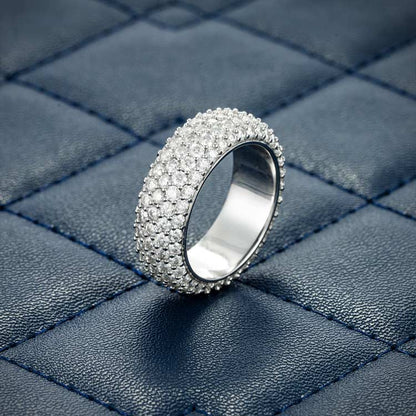 Alliance Moissanite 5 Rangs - Vermeil