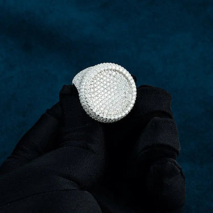 Chevalière Moissanite Carré Parfait - Vermeil