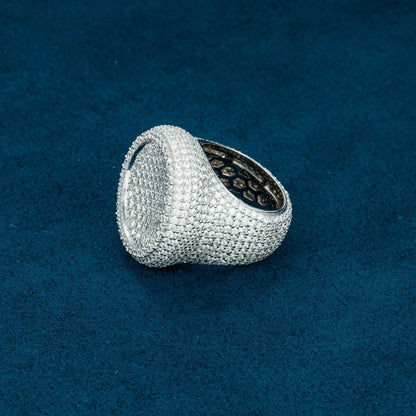 Chevalière Moissanite Carré Parfait - Vermeil
