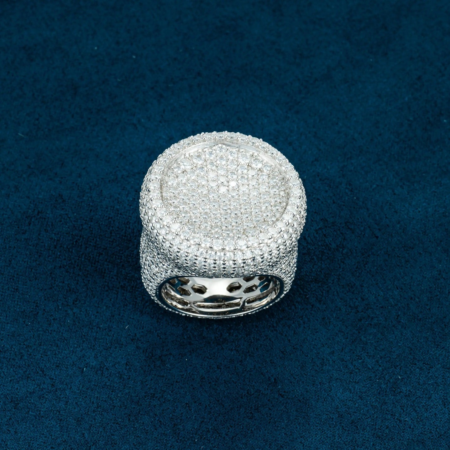Chevalière Moissanite Carré Parfait - Vermeil