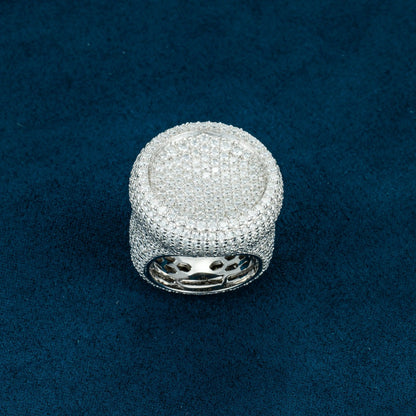 Chevalière Moissanite Carré Parfait - Vermeil