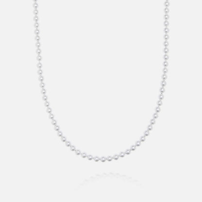 Collier Perle - Or Blanc